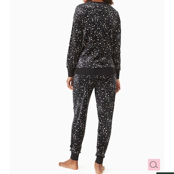 Kate Spade Night Sky Stars print Pajama jogger and eye mask set NWT - Picture 5 of 6